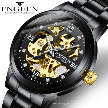 Skeleton Watch 2020 New FNGEEN 6018 Sport Mechanical Watch Luxury Mens Watches Top Brand Men Automatic Watch